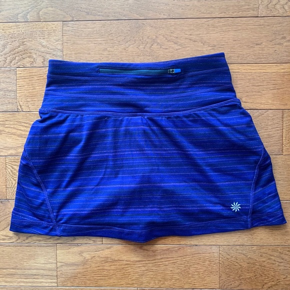 💜Athleta Relay Skirt/Skort-Purple Mini Stripe💜 - Picture 4 of 10